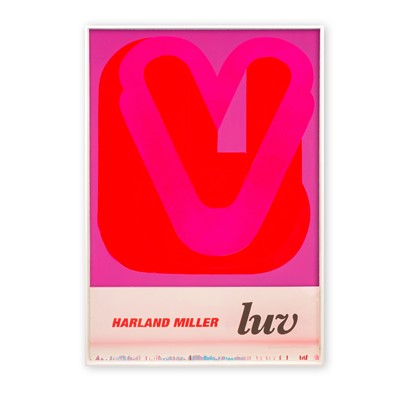 Lot 166 - Harland Miller (British 1964-), 'LUV (Large)', 2023