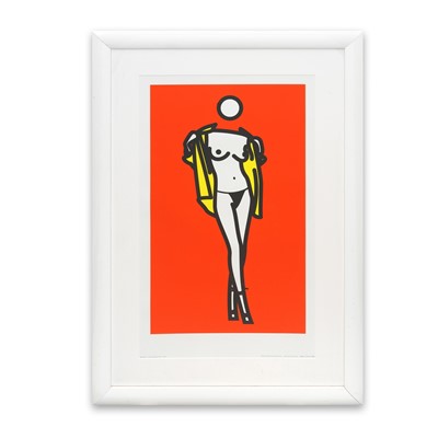 Lot 86 - Julian Opie (British 1958-) 'Woman Taking Off Man's Shirt. 5', 2003