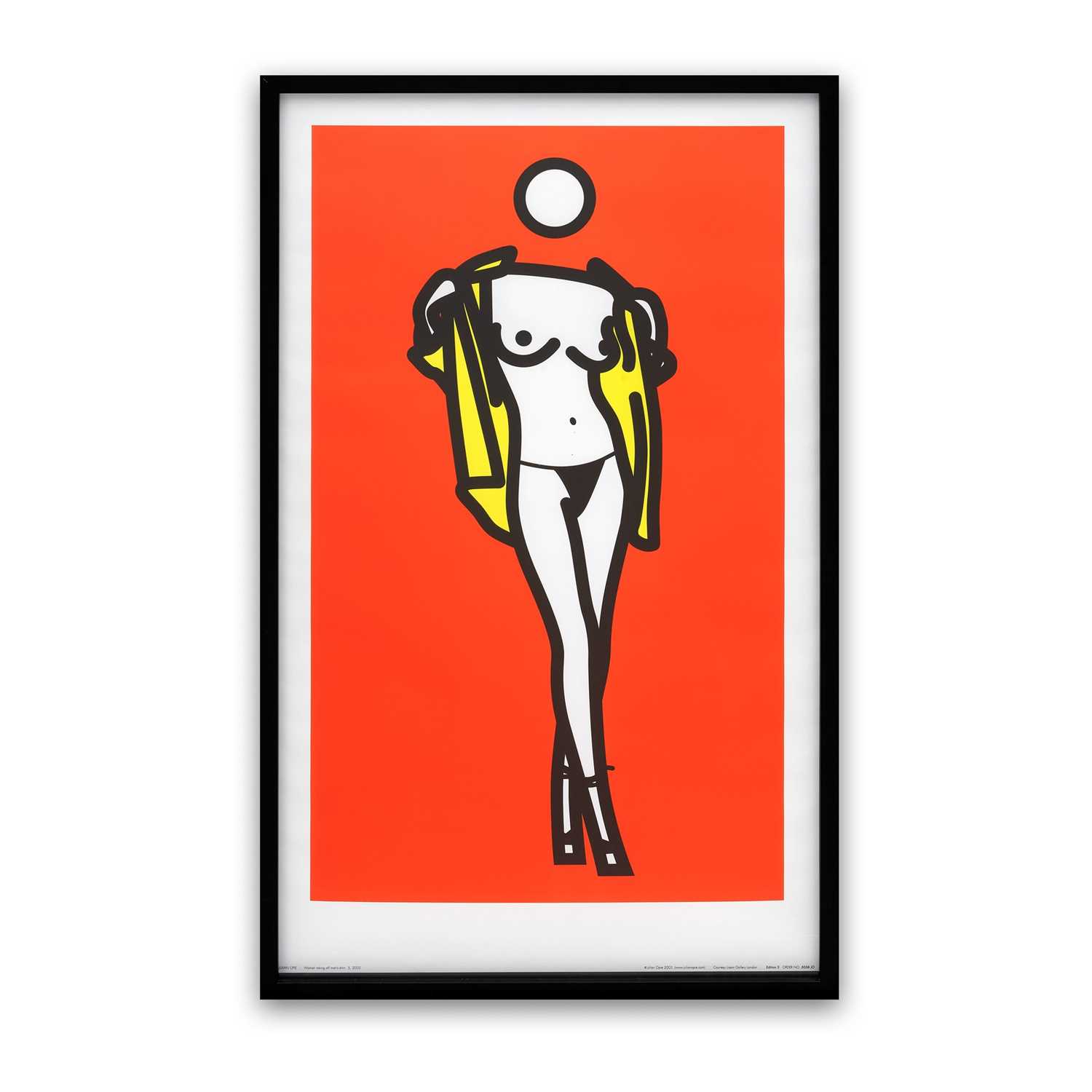 Lot 61 - Julian Opie (British 1958-), 'Woman Taking Off Man's Shirt. 5', 2003