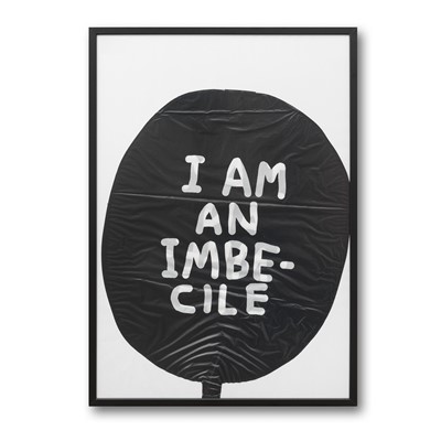 Lot 58 - David Shrigley (British 1968-), 'I Am An Imbecile' Balloon, 2015