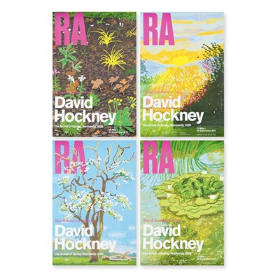 Lot 54 - David Hockney (British 1937-), 'Royal Academy Exhibition Posters (4), 2021