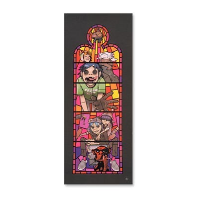 Lot 210 - Jamie Hewlett (British 1968-), 'Stained Glass Window (Small, Left)', 2005