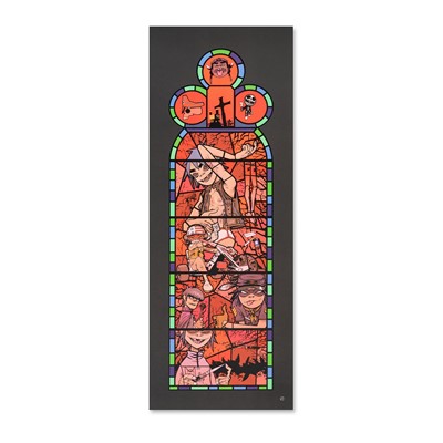 Lot 212 - Jamie Hewlett (British 1968-), 'Stained Glass Window (Medium, Right)', 2005