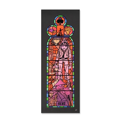 Lot 211 - Jamie Hewlett (British 1968-), 'Stained Glass Window (Medium, Left)', 2005