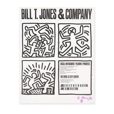 Lot 169 - Keith Haring (American 1958-1990), 'Bill T Jones & Company', 1982