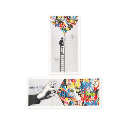 Lot 225 - Martin Whatson (Norwegian 1984-), 'Sneak Peak & The Crack', 2021 (Two Works)