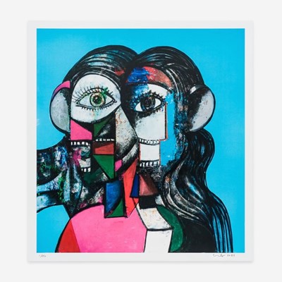 Lot 164 - George Condo (American 1957-), 'Prismatic Head Composition', 2024