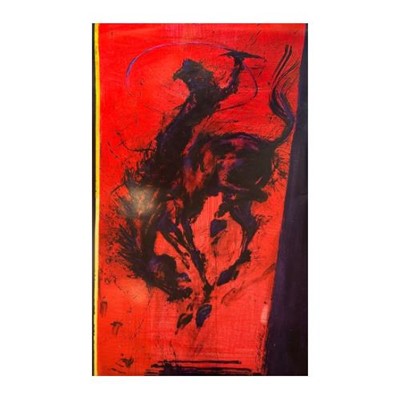 Lot 254 - Richard Hambleton (Canadian 1952-2017), 'Rodeo (Black on Red), 2011