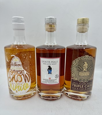 Lot 119 - 7 50cl bottles Mixed Saentis Malt