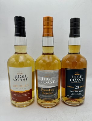 Lot 120 - 6 50cl bottles Mixed High Coast Whisky