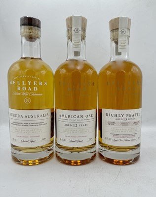 Lot 121 - 6 bottles Mixed Hellyers Road Distillery