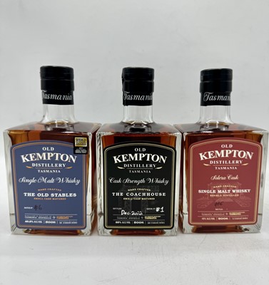 Lot 134 - 5 50cl bottles Mixed Old Kempton Distillery