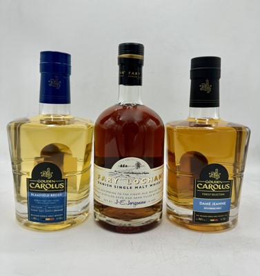 Lot 136 - 6 50cl bottles Mixed Belgian and Danish Whisky