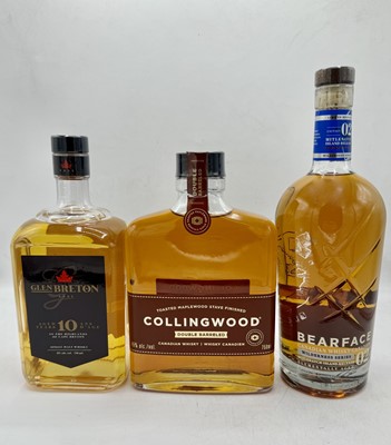 Lot 137 - 9 bottles Mixed Canadian Whisky