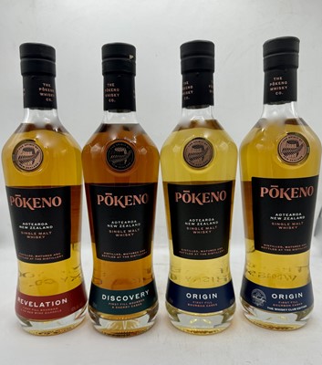 Lot 143 - 5 bottles Mixed Pokeno New Zealand Whisky