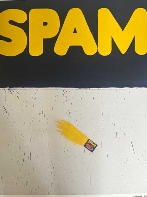 Lot 61 - Ed Ruscha (American 1937-), 'Actual Size (SPAM)', 2024