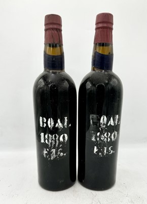 Lot 9 - 2 bottles 1880 Blandy's Bual