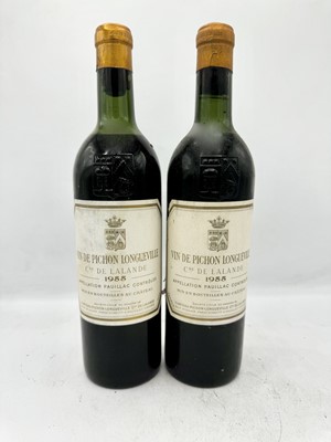 Lot 24 - 2 bottles 1955 Ch Pichon-Lalande