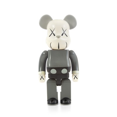 Lot 246 - Kaws (American 1974-), 'Companion Bearbrick 400% (Grey)', 2002