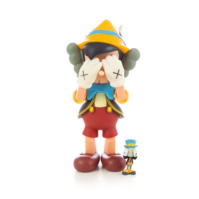 Lot 206 - Kaws (American 1974-), 'Pinocchio & Jiminy Cricket', 2010