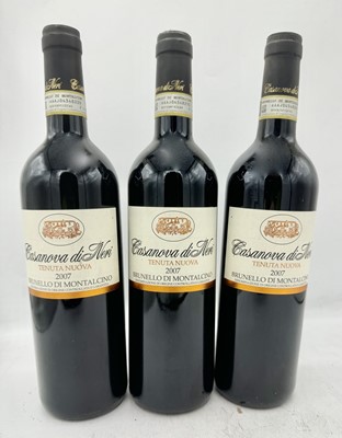 Lot 89 - 3 bottles 2007 Brunello di Montalcino Tenuta Nuova