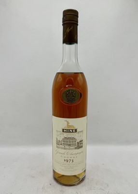 Lot 99 - 1 bottle 1973 Hine Early Landed Cognac