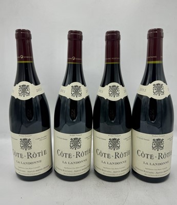 Lot 61 - 4 bottles 2011 Cote-Rotie La Landonne Rostaing