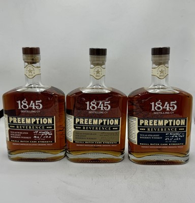 Lot 148 - 6 bottles Mixed Preemption Reverence Texas Whisky