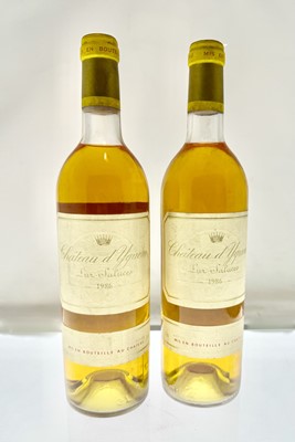 Lot 42 - 2 bottles 1986 Ch d'Yquem