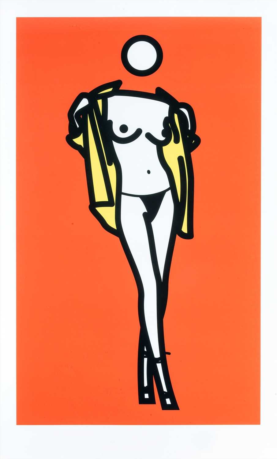 Lot 68 - Julian Opie (British 1958-), 'Woman Taking Off Man's Shirt. 5', 2003