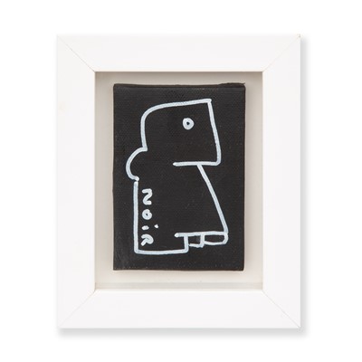 Lot 274 - Thierry Noir (French 1958-), 'Mini Canvas (Black)', 2020