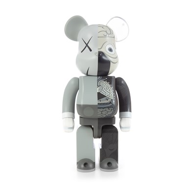 Lot 240 - Kaws (American 1974-), 'Dissected Bearbrick Companion 400% (Grey)', 2010