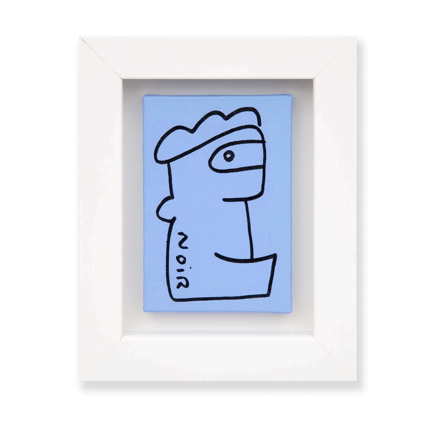 Lot 279 - Thierry Noir (French 1958-), 'Mini Canvas (Light Blue)', 2020