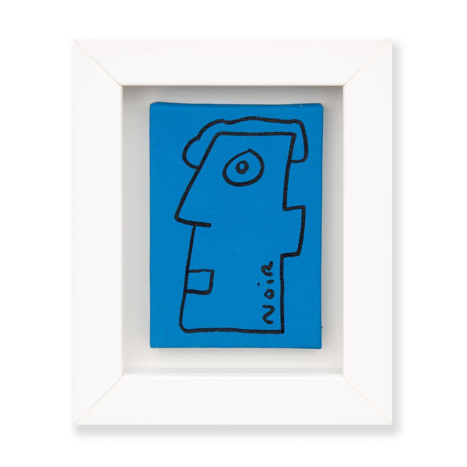 Lot 278 - Thierry Noir (French 1958-), 'Mini Canvas (Dark Blue)', 2020