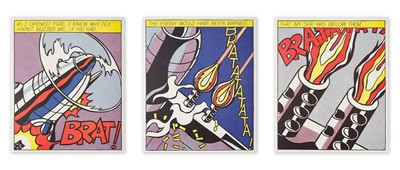 Lot 81 - Roy Lichtenstein (American 1923-1997), 'As I Opened Fire (Triptych)', 1983