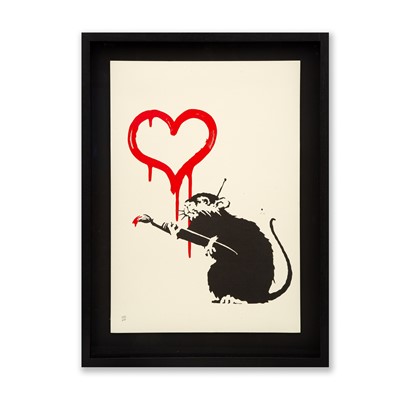 Lot 196 - Banksy (British 1974-), 'Love Rat', 2004