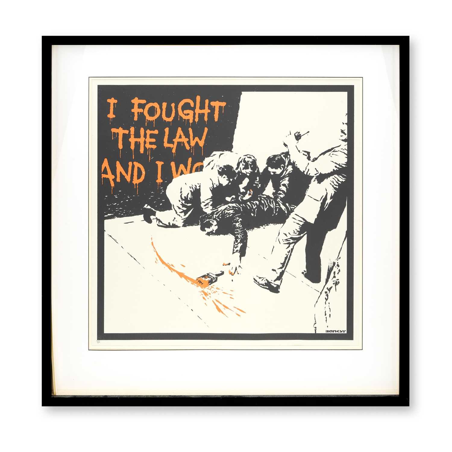 Lot 192 - Banksy (British 1974-), 'I Fought The Law', 2004