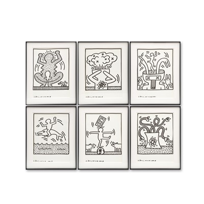 Lot 210 - Keith Haring (American 1958-1990), 'Naples Suite (Six Plates)', 1983