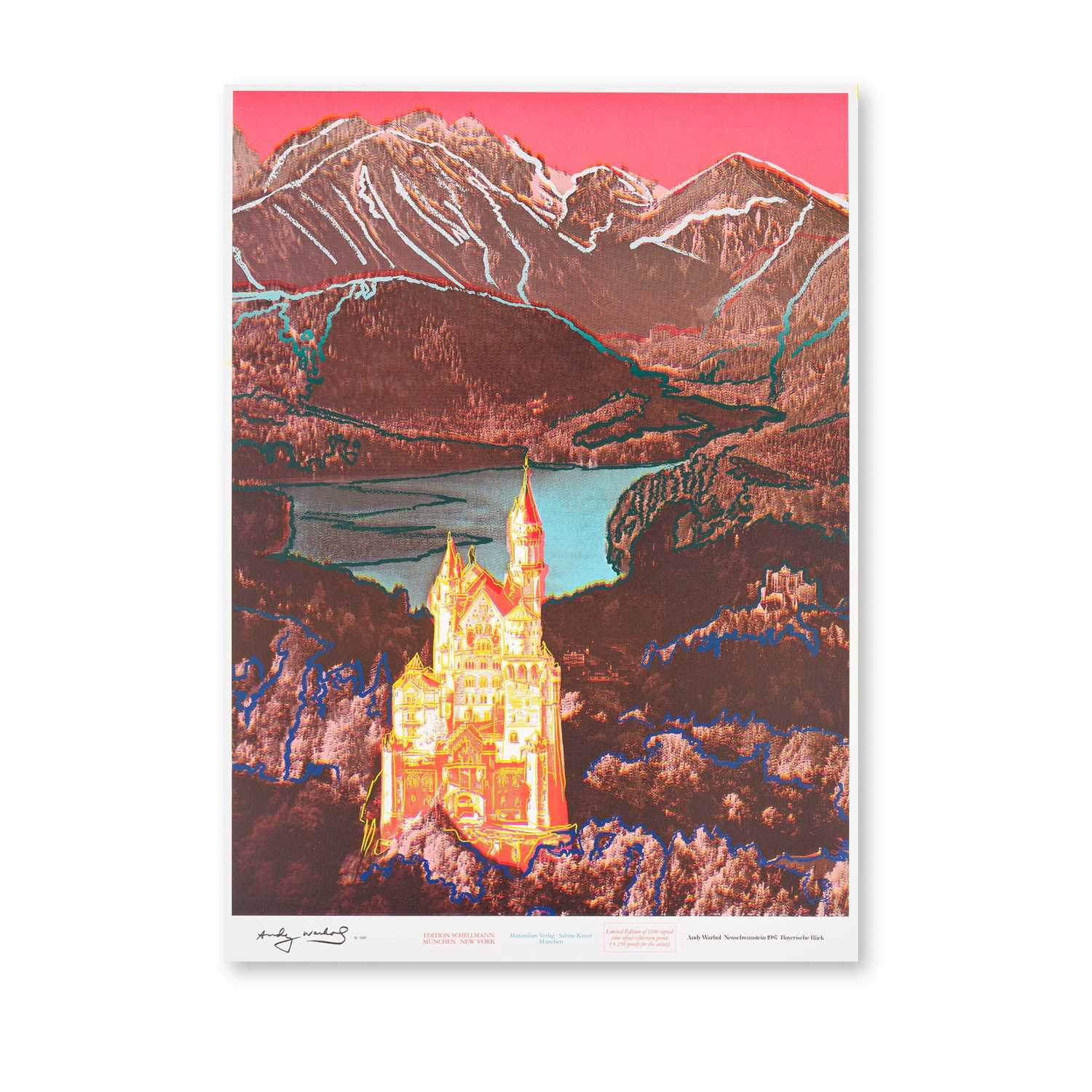 Lot 101 - Andy Warhol (American 1928-1987), 'Neuschwanstein', 1987