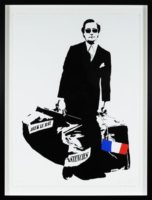 Lot 220 - Blek Le Rat (French 1951-), 'The Man Who Walks Through Walls', 2007