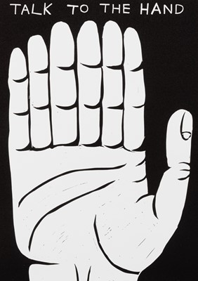 Lot 56 - David Shrigley (British 1968-), 'Talk To The Hand', 2021