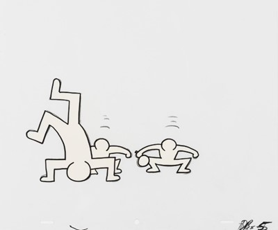 Lot 237 - Keith Haring (American 1958-1990), 'Untitled 17 from "Dancing Men"'. 1991