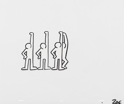 Lot 235 - Keith Haring (American 1958-1990), 'Untitled 15 from "Dancing Men"', 1991