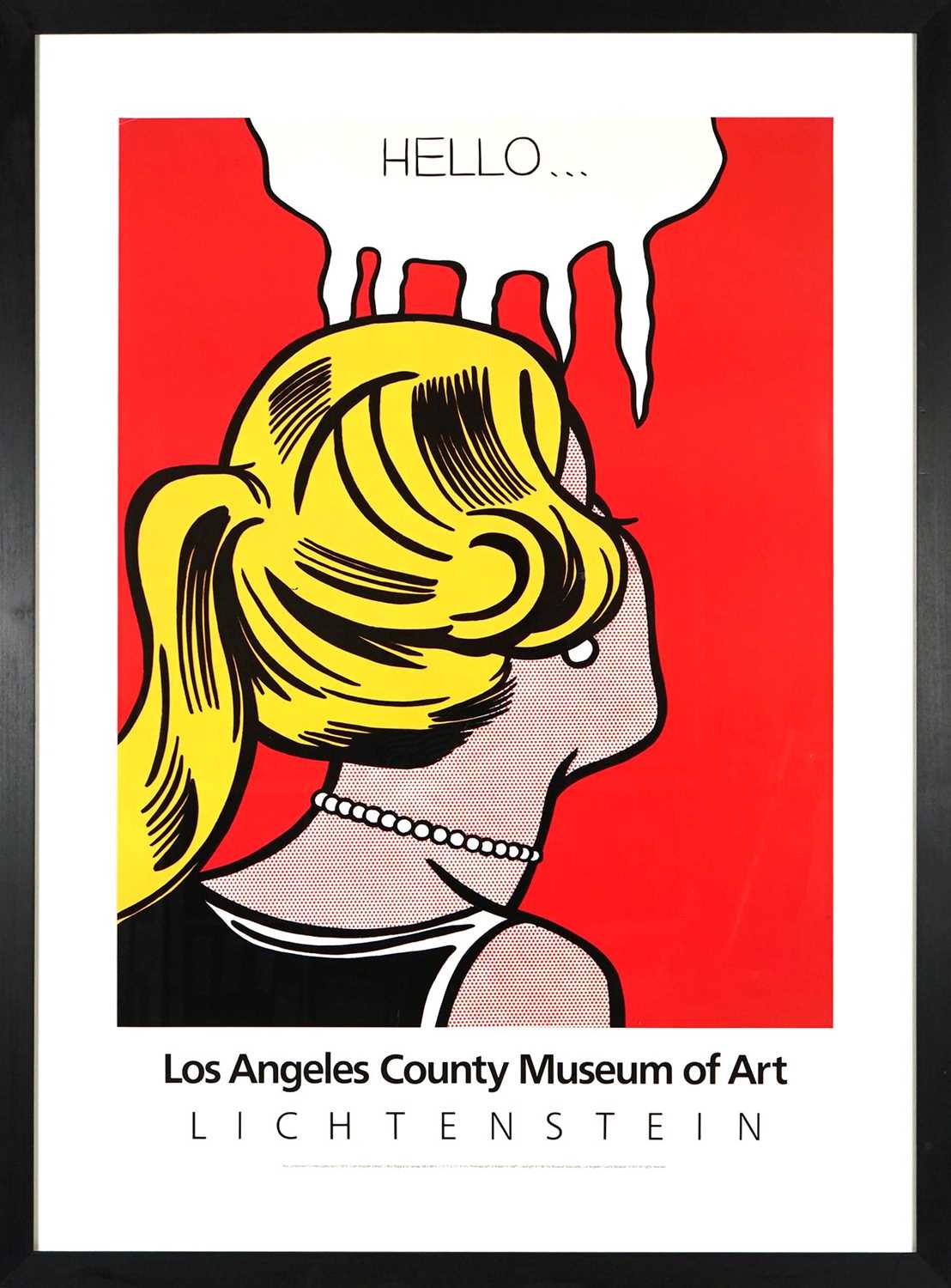 Lot 137 - Roy Lichtenstein (American 1923-1997), 'Hello... Los Angeles County Museum of Art', 1987