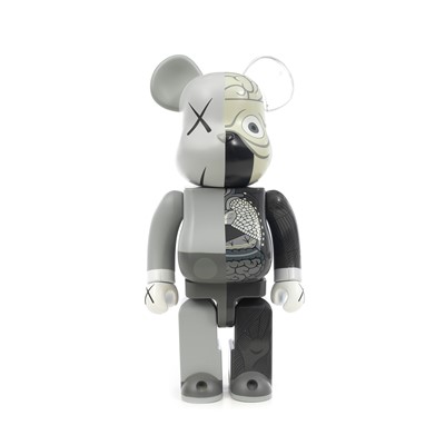 Lot 97 - Kaws (American 1974-), 'Dissected Bearbrick Companion 400% (Grey)', 2010