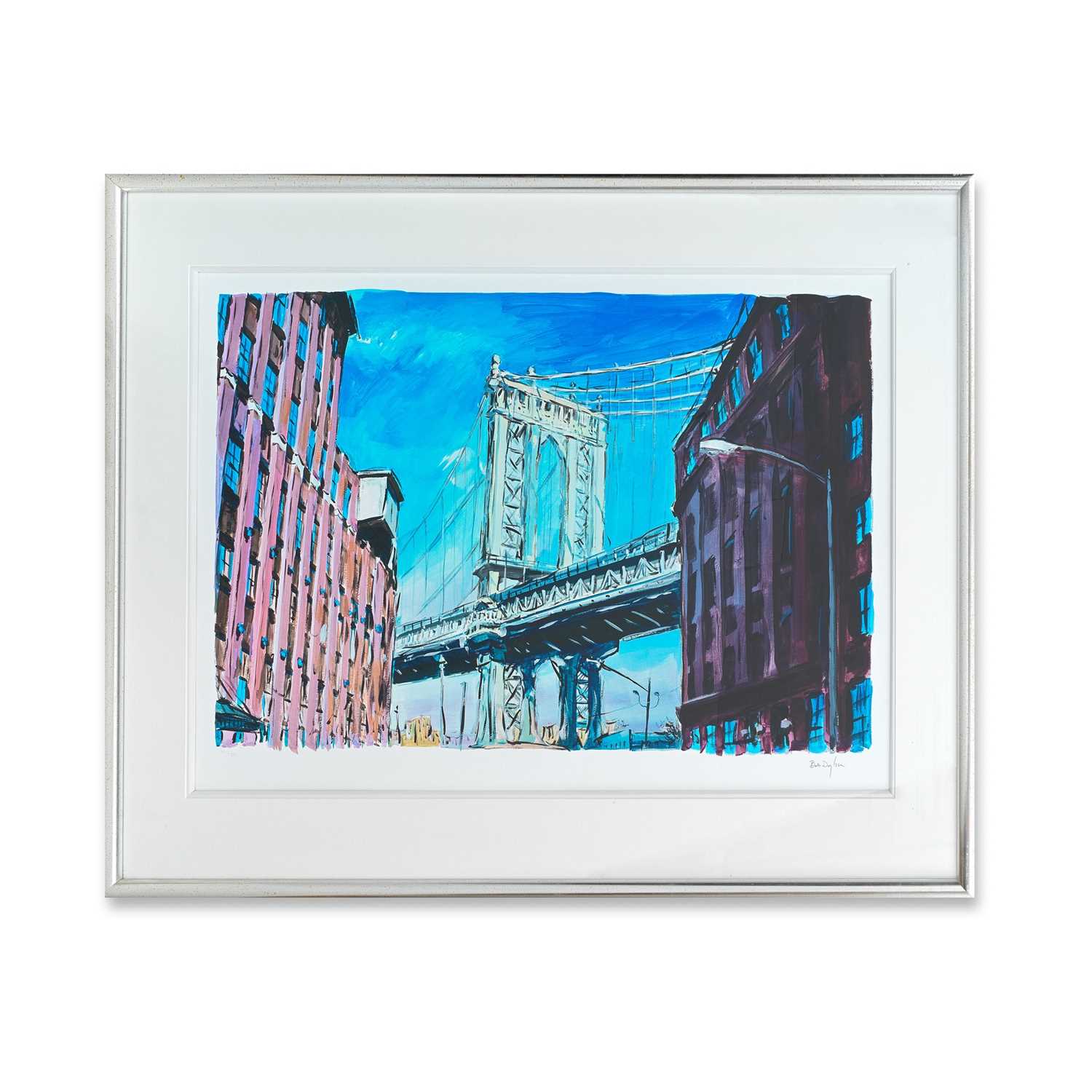 Lot 18 - Bob Dylan (American 1941-), 'Manhattan Bridge, Downtown New York', 2019