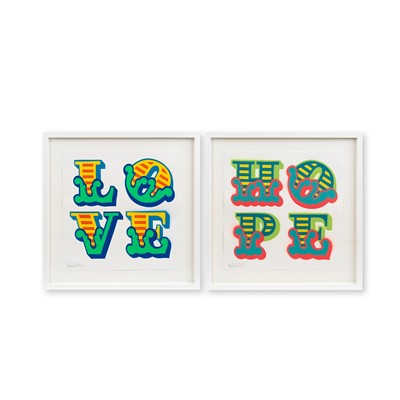 Lot 218 - Ben Eine (British 1970-), 'Love/Hope', 2023