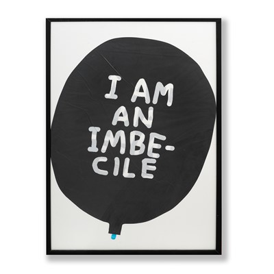 Lot 51 - David Shrigley (British 1968-), 'I Am An Imbecile' Balloon, 2015