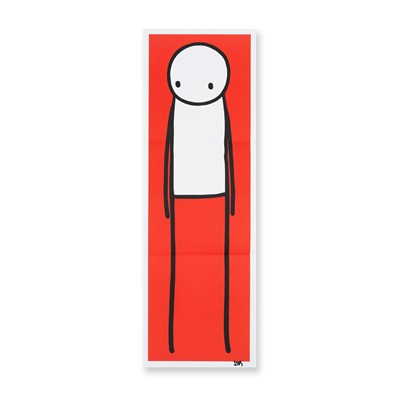 Lot 259 - Stik (British 1979-), 'Standing Figure (UK Big Issue Red), 2013