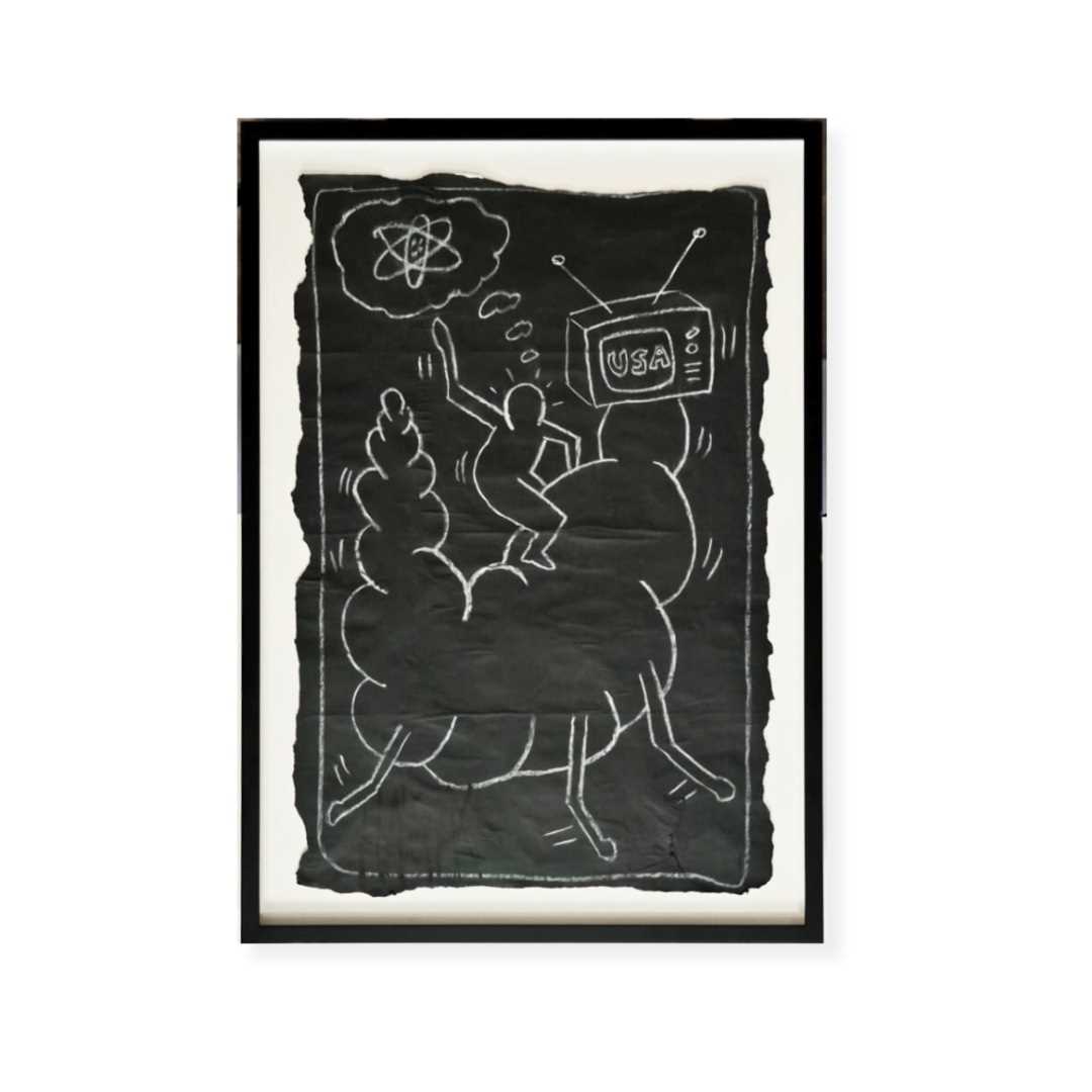 Lot 207 - Keith Haring (American 1958-1990), 'Untitled (Subway Drawing)', circa 1980